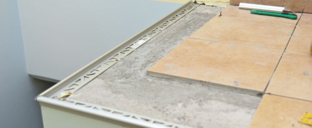 Installing tile edging